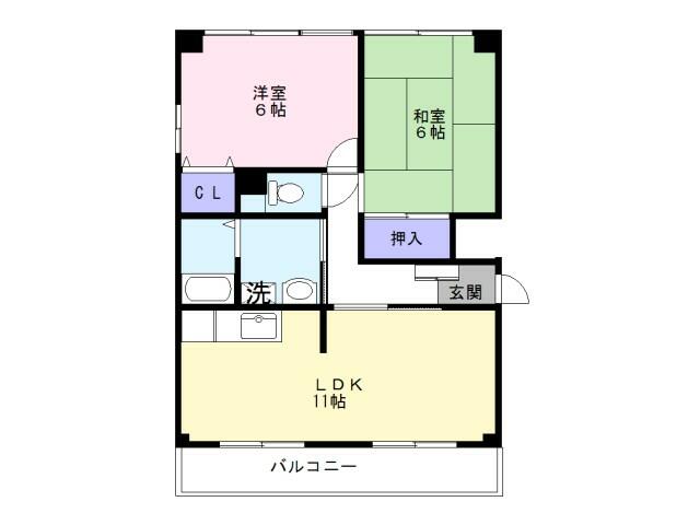 神戸市灘区赤坂通(阪急神戸線王子公園駅)のマンション賃貸物件 間取画像