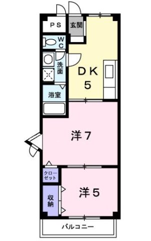 神戸市西区北別府(神戸市営地下鉄線伊川谷駅)のマンション賃貸物件 間取画像