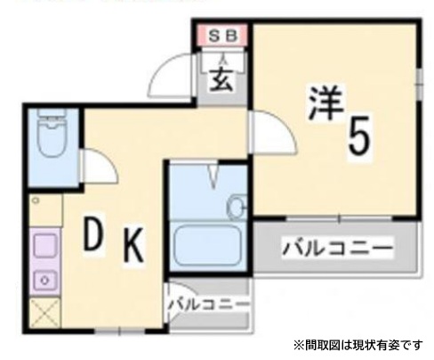 神戸市東灘区魚崎南町(阪神本線青木駅)のマンション賃貸物件 間取画像