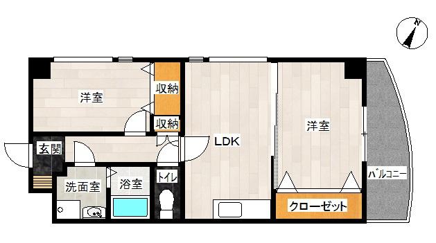 神戸市長田区片山町(神戸高速線高速長田駅)のマンション賃貸物件 間取画像