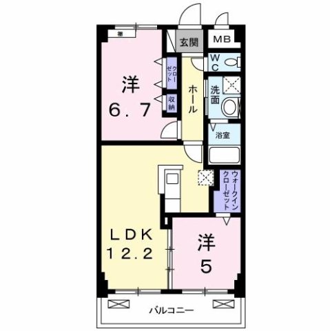 神戸市西区伊川谷町潤和(JR山陽本線明石駅)のマンション賃貸物件 間取画像