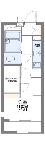 神戸市兵庫区本町(JR山陽本線兵庫駅)のアパート賃貸物件 間取画像