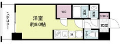 神戸市中央区花隈町(JR東海道本線(近畿)元町駅)のマンション賃貸物件 間取画像