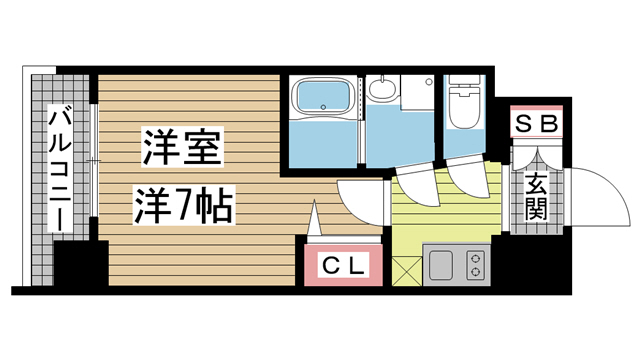 神戸市灘区倉石通(JR東海道本線(近畿)摩耶駅)のマンション賃貸物件 間取画像