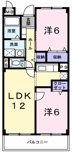 神戸市西区伊川谷町有瀬(神戸市営地下鉄線伊川谷駅)のマンション賃貸物件 間取画像