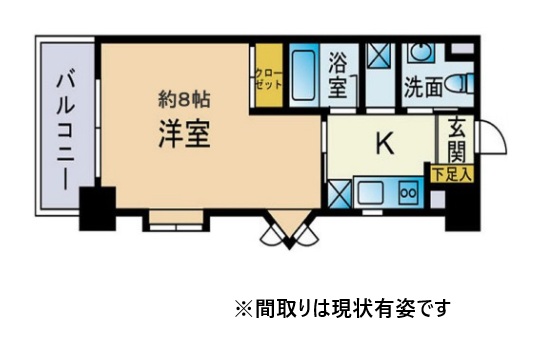 神戸市中央区神若通(阪急神戸線春日野道駅)のマンション賃貸物件 間取画像
