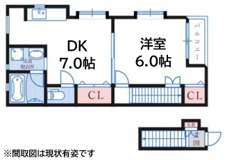 神戸市中央区山本通(神戸市営地下鉄線県庁前駅)のアパート賃貸物件 間取画像