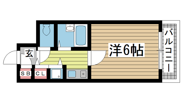 神戸市中央区浜辺通(ポートアイランド線貿易センター駅)のマンション賃貸物件 間取画像