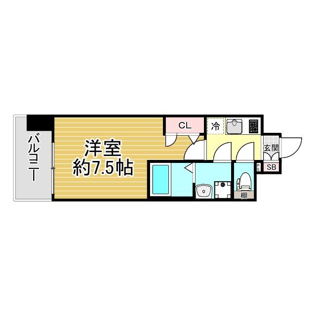 神戸市兵庫区東山町(神戸電鉄有馬線湊川駅)のマンション賃貸物件 間取画像