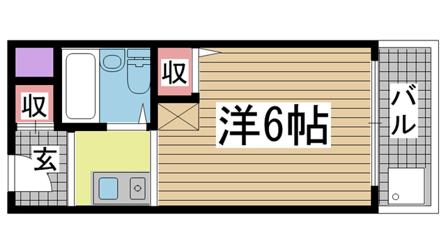 神戸市東灘区魚崎中町(阪神本線魚崎駅)のマンション賃貸物件 間取画像