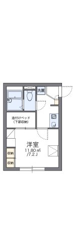 神戸市長田区片山町(神戸市営地下鉄線長田駅)のアパート賃貸物件 間取画像