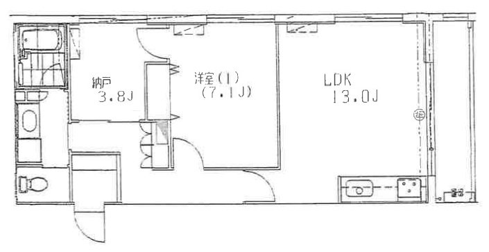 神戸市灘区青谷町(阪急神戸線王子公園駅)のマンション賃貸物件 間取画像