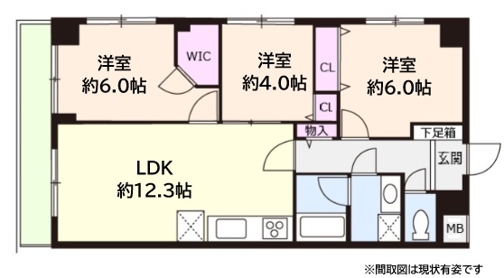神戸市東灘区魚崎南町(阪神本線魚崎駅)のマンション賃貸物件 間取画像