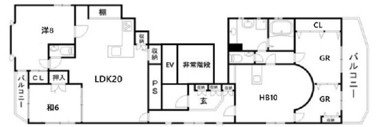 神戸市中央区元町通(神戸市営地下鉄海岸線みなと元町駅)のマンション賃貸物件 間取画像