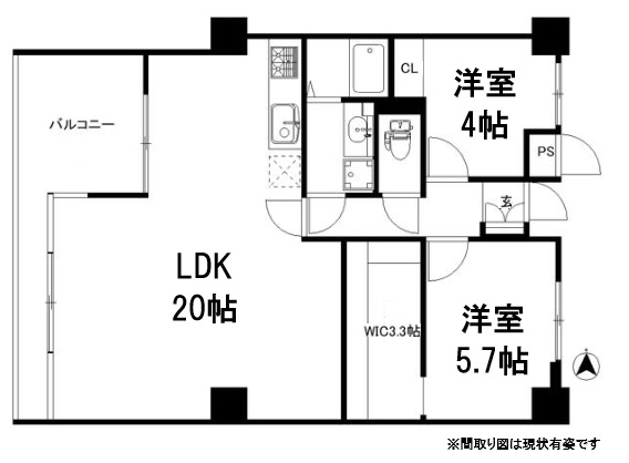 神戸市須磨区車(神戸市営地下鉄線妙法寺駅)のマンション賃貸物件 間取画像
