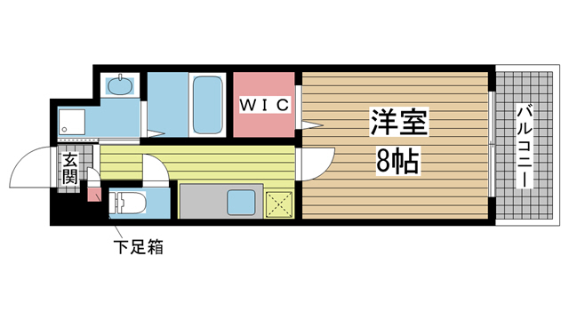神戸市須磨区車(神戸市営地下鉄線妙法寺駅)のマンション賃貸物件 間取画像
