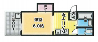 神戸市中央区生田町(JR東海道本線(近畿)三ノ宮駅)のマンション賃貸物件 間取画像