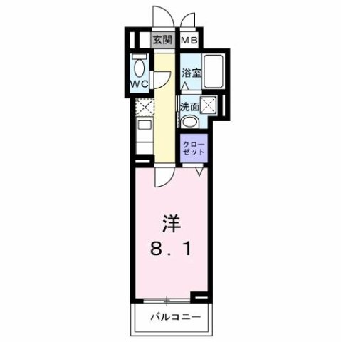 神戸市垂水区山手(JR山陽本線垂水駅)のアパート賃貸物件 間取画像