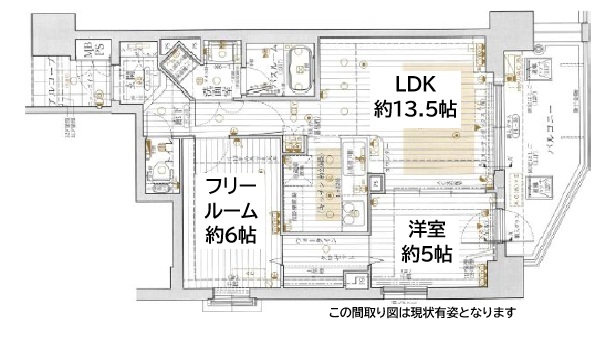 神戸市中央区栄町通(JR東海道本線(近畿)神戸駅)のマンション賃貸物件 間取画像