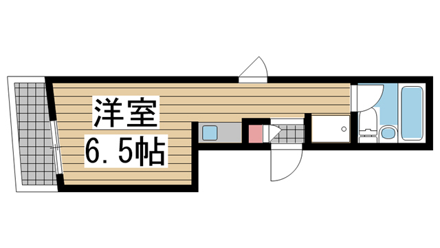 神戸市中央区下山手通(JR東海道本線(近畿)元町駅)のマンション賃貸物件 間取画像