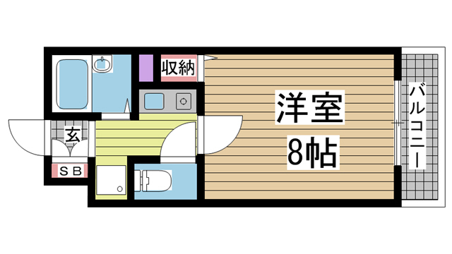 神戸市中央区北本町通(JR東海道本線(近畿)三ノ宮駅)のマンション賃貸物件 間取画像