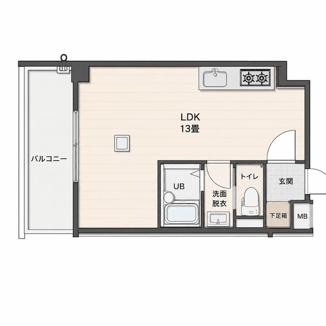 神戸市中央区中山手通(神戸市営地下鉄線三宮駅)のマンション賃貸物件 間取画像