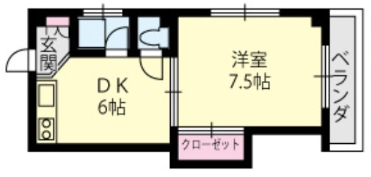 神戸市灘区岩屋中町(阪神本線西灘駅)のマンション賃貸物件 間取画像
