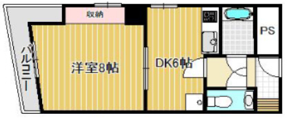 神戸市中央区中町通(JR東海道本線(近畿)神戸駅)のマンション賃貸物件 間取画像