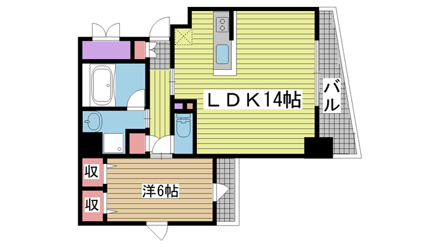 神戸市垂水区平磯(JR山陽本線垂水駅)のマンション賃貸物件 間取画像
