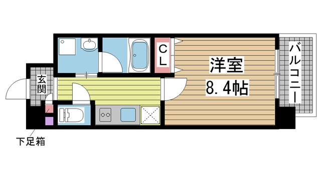 神戸市灘区赤坂通(阪急神戸線六甲駅)のマンション賃貸物件 間取画像