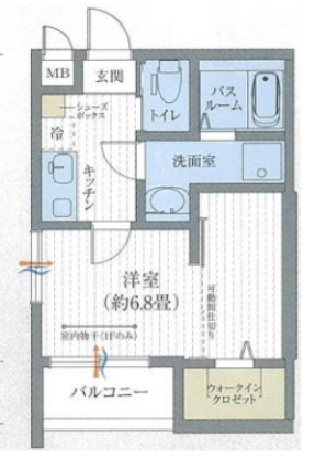 神戸市灘区浜田町(阪神本線新在家駅)のマンション賃貸物件 間取画像