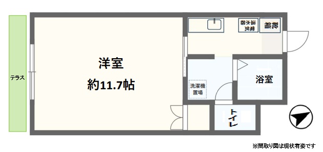 神戸市灘区福住通(阪急神戸線王子公園駅)のマンション賃貸物件 間取画像