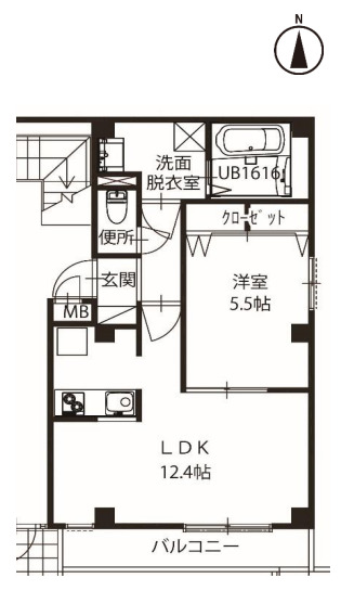 神戸市垂水区海岸通(JR山陽本線垂水駅)のマンション賃貸物件 間取画像