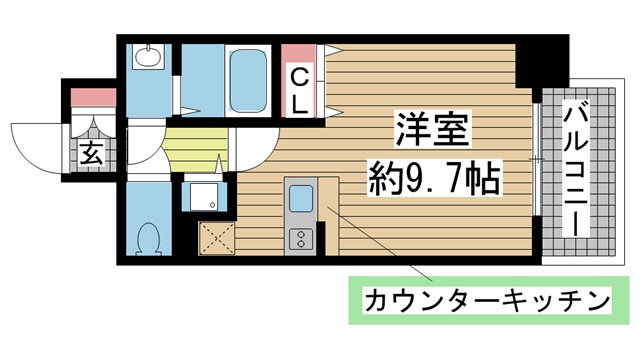 神戸市中央区花隈町(JR東海道本線(近畿)元町駅)のマンション賃貸物件 間取画像