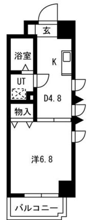 神戸市中央区下山手通(JR東海道本線(近畿)元町駅)のマンション賃貸物件 間取画像