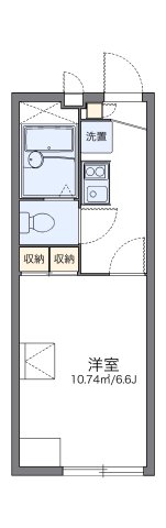 神戸市北区藤原台北町(神戸電鉄三田線岡場駅)のアパート賃貸物件 間取画像
