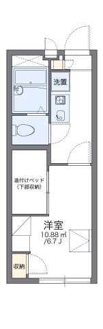神戸市東灘区住吉南町(阪神本線住吉駅)のアパート賃貸物件 間取画像