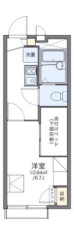 神戸市灘区青谷町(阪急神戸線王子公園駅)のアパート賃貸物件 間取画像