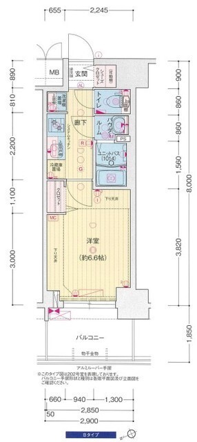 神戸市兵庫区西出町(神戸市営地下鉄海岸線ハーバーランド駅)のマンション賃貸物件 間取画像