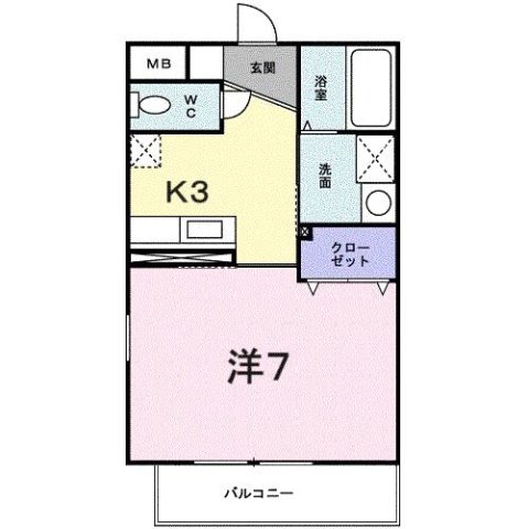 神戸市北区鈴蘭台北町(神戸電鉄有馬線鈴蘭台駅)のアパート賃貸物件 間取画像