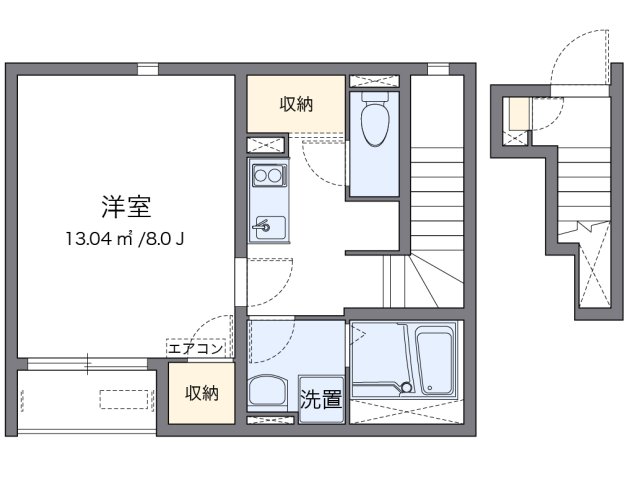 神戸市東灘区本山北町(阪急神戸線岡本駅)のアパート賃貸物件 間取画像