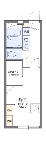 神戸市西区白水(JR山陽本線明石駅)のアパート賃貸物件 間取画像