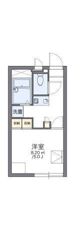 神戸市兵庫区五宮町(神戸市営地下鉄線大倉山駅)のアパート賃貸物件 間取画像