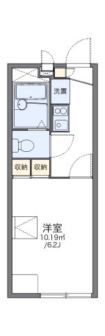 神戸市北区藤原台中町(神戸電鉄三田線岡場駅)のアパート賃貸物件 間取画像