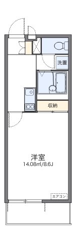 神戸市北区八多町中(神戸電鉄三田線道場南口駅)のマンション賃貸物件 間取画像