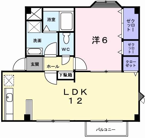 神戸市西区伊川谷町有瀬(神戸市営地下鉄線伊川谷駅)のアパート賃貸物件 間取画像