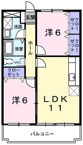神戸市西区伊川谷町有瀬(JR山陽本線明石駅)のマンション賃貸物件 間取画像