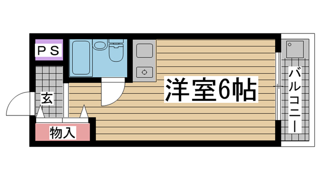 神戸市東灘区深江北町(阪神本線芦屋駅)のマンション賃貸物件 間取画像