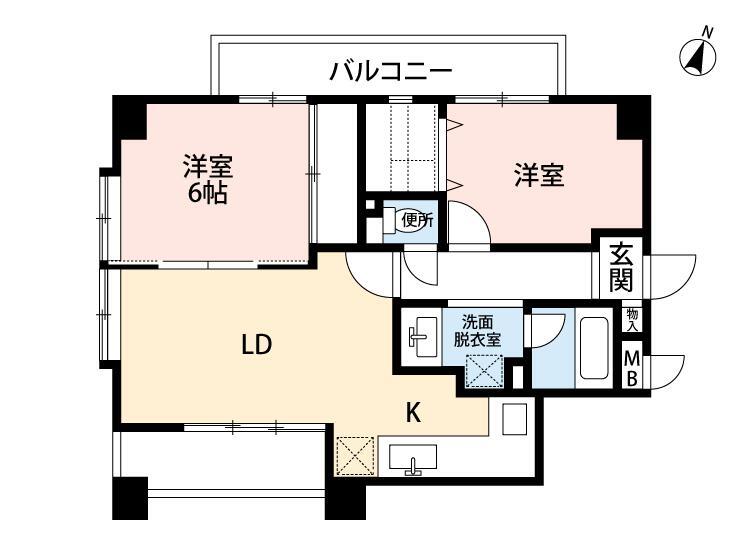神戸市東灘区本山北町(JR東海道本線(近畿)摂津本山駅)のアパート賃貸物件 間取画像
