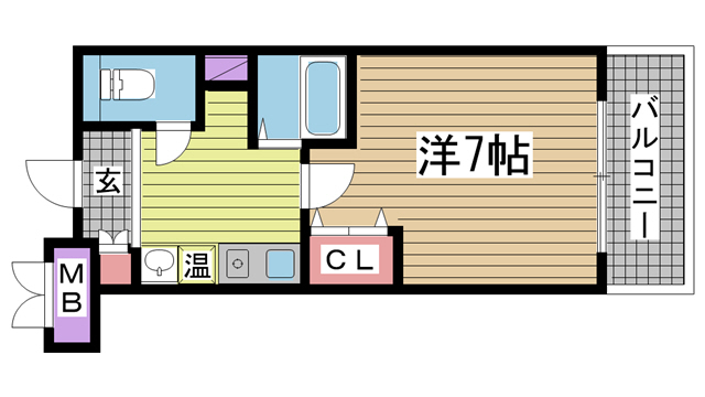 神戸市東灘区甲南町(JR東海道本線(近畿)摂津本山駅)のマンション賃貸物件 間取画像